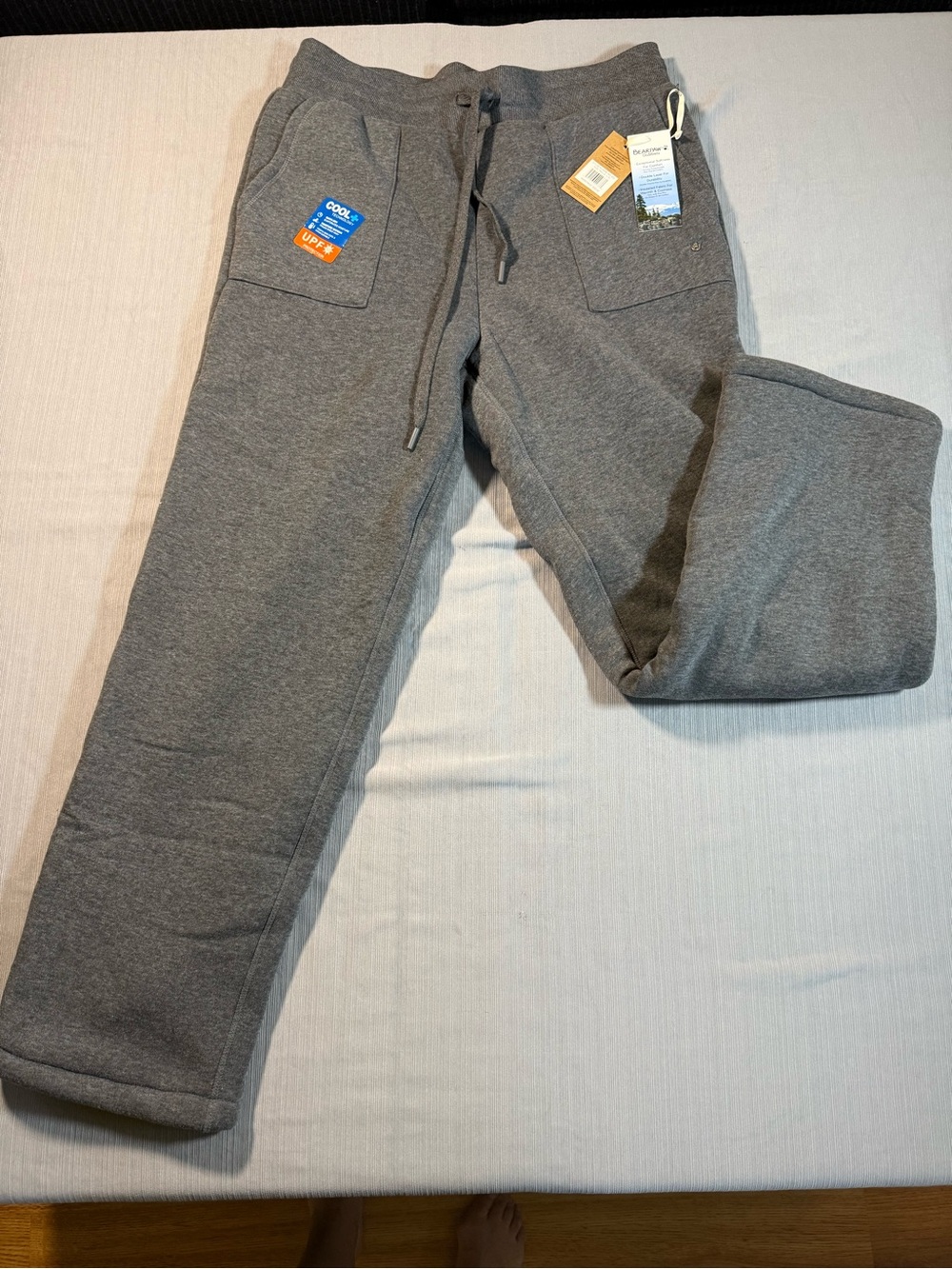 BearPaw Women's Straight Leg Jogger Pants - Grey